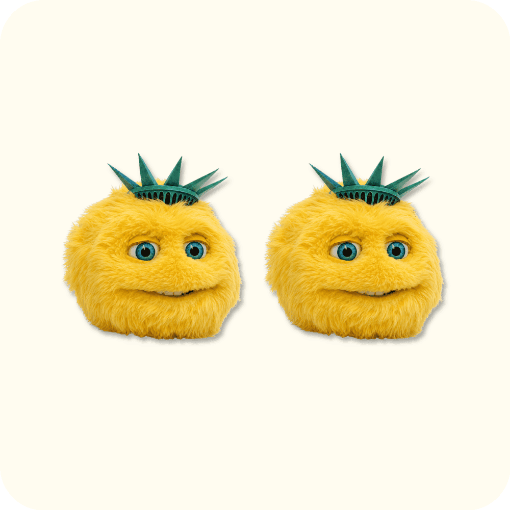 Liberty Biberty Mascot 2PCS Liberty Biberty Mascot 2PCS