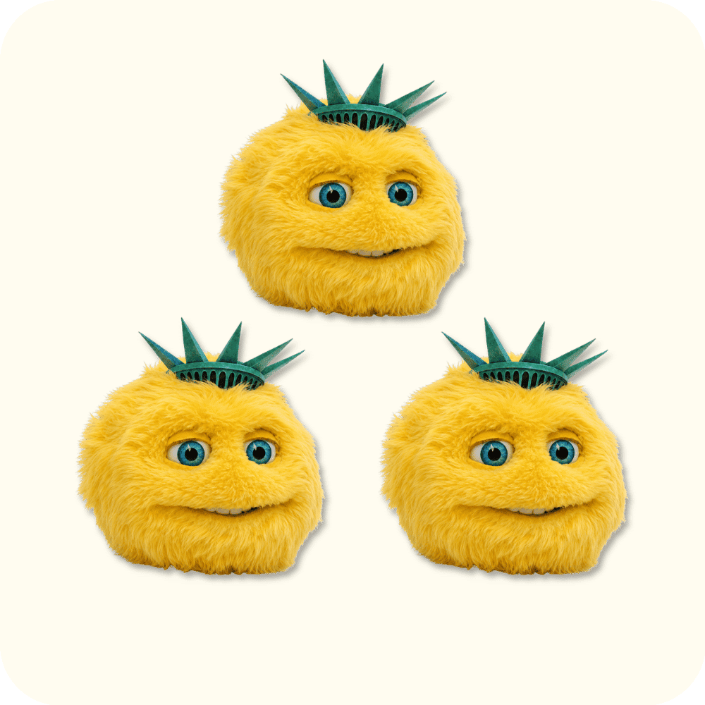 Liberty Biberty Mascot 3PCS Liberty Biberty Mascot 3PCS